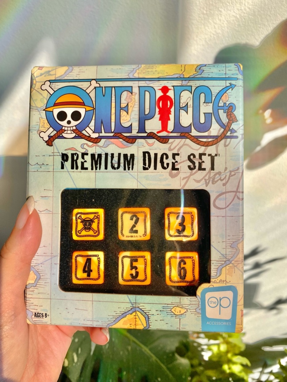 One Piece Premium Dice Set - Yellow Numbered Dice